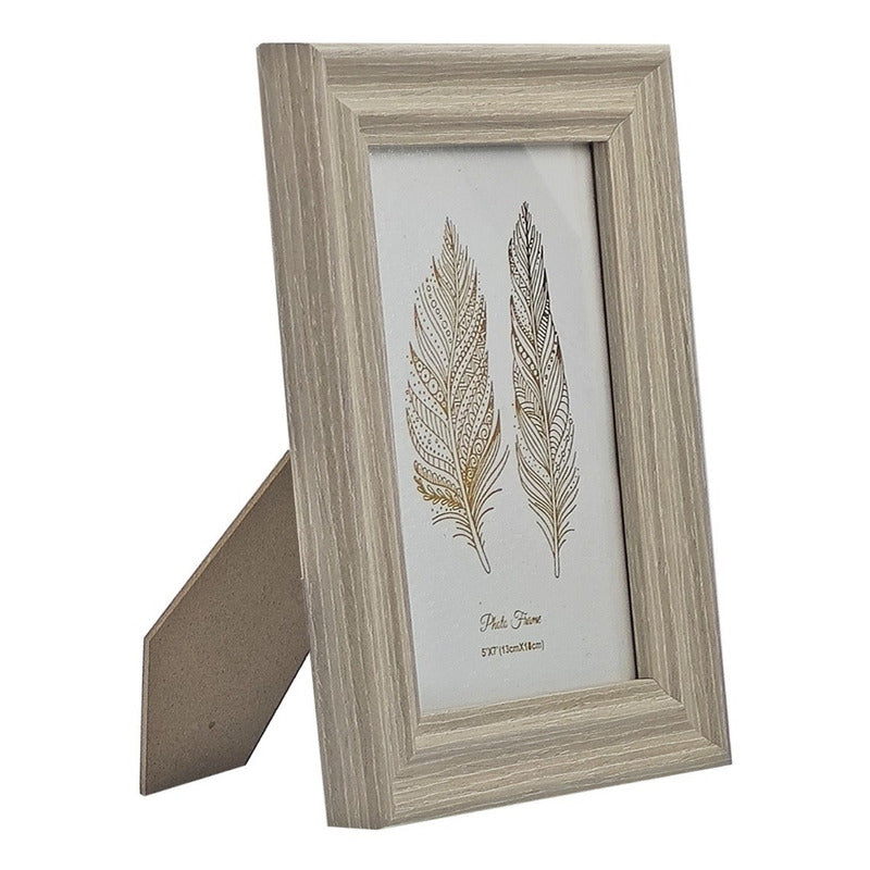 Portarretrato Con Marco Plástico-vidrio Para Mesa