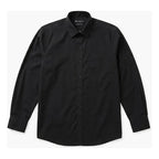 Camisa Semi Formal Para Hombre Mod.5030 Marca Manchester® Negro Lisa 17.5