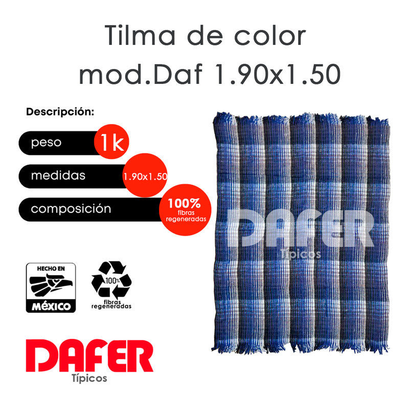 Cobija Mexicana Tilma De Color Mod.daf 1.9x1.50m Económica