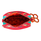 Bolso Para Dama Crossbody Mod. Ji 2767 Marca Jaime Ibiza® Rosa Chicle Abstracto