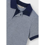 Playera Polo Para Niño Mod. 3105 Marca Mayoral® Marino 2 Años Lisa