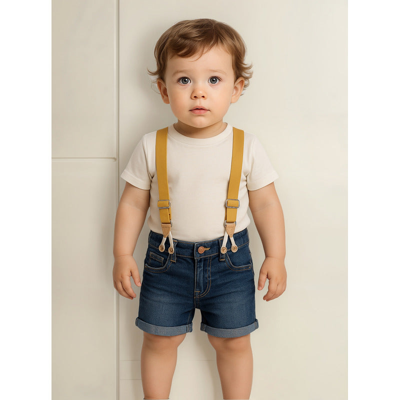Short Con Tirantes Para Bebé Mod.217-9006al Marca Losan®