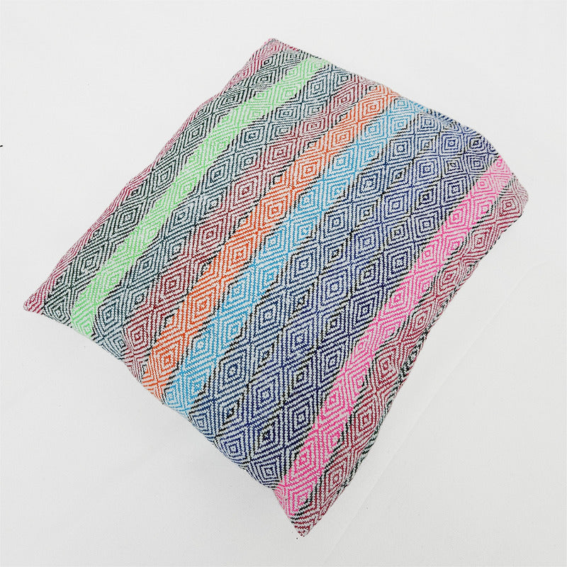Frazada De Viaje Artesanal Con Almohada Set De Descanso
