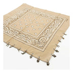 Paliacate Tradicional Multiusos Accesorio Unisex 55x55cm Beige Geométrico Unitalla