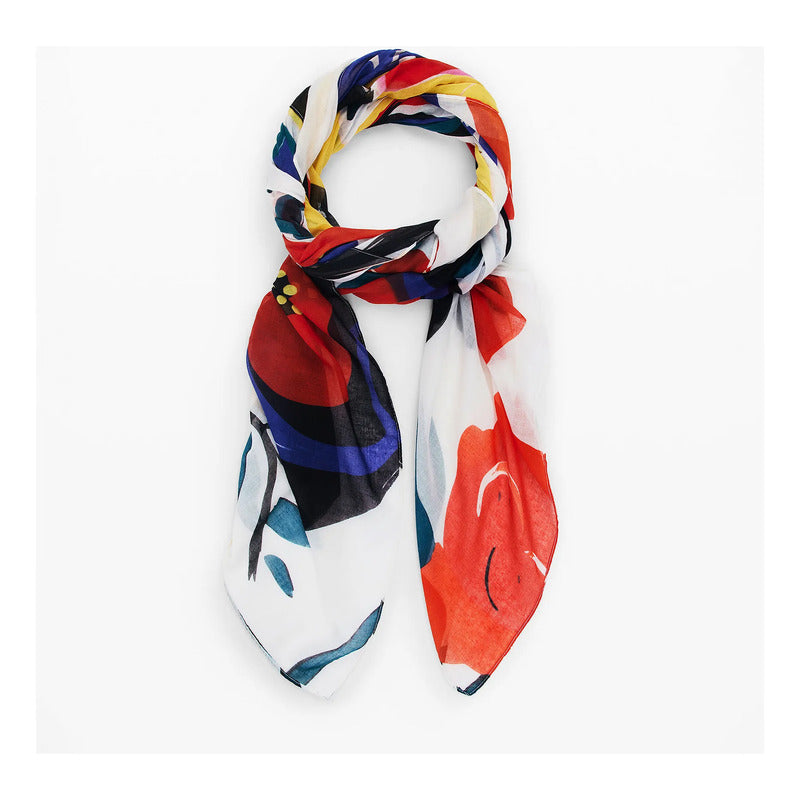 Pashmina Ligera Casual Para Mujer Marca Desigual® Multicolor 25sawa50/9021 Unitalla