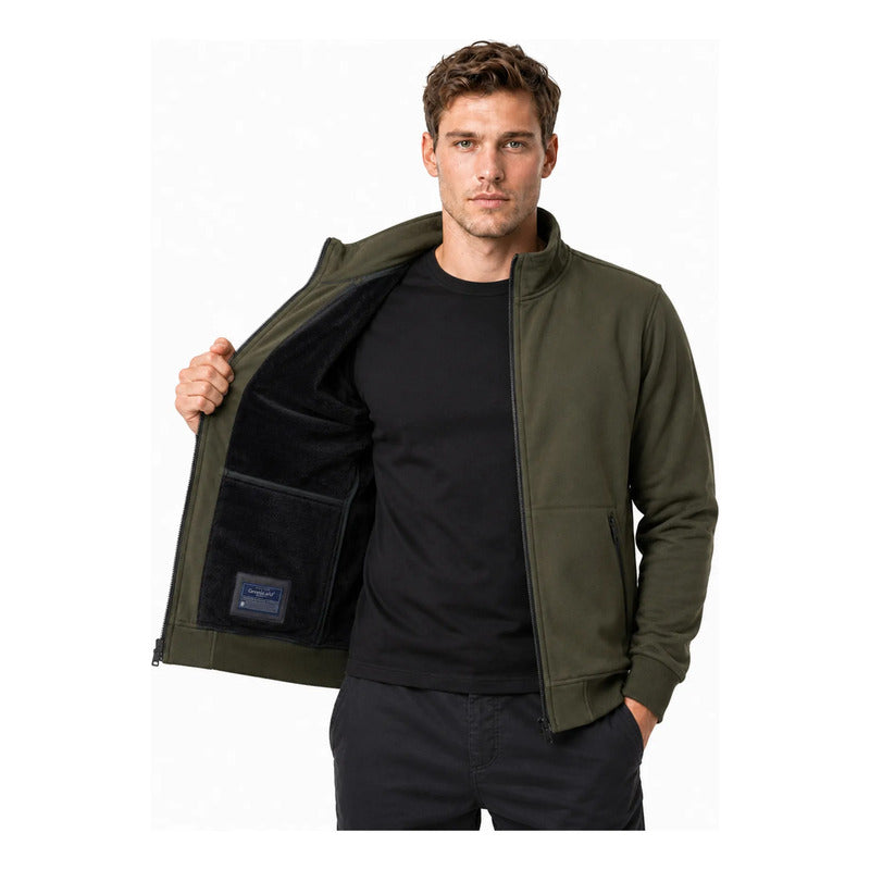 Chamarra Softshell Tipo Bomber Cw90-pol8728l Greenlander® Olivo Ch Lisa