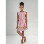 Vestido Cómodo Para Niña Mod.6984 Sandia Marca Mayoral® Sandia Rayas 8 Años