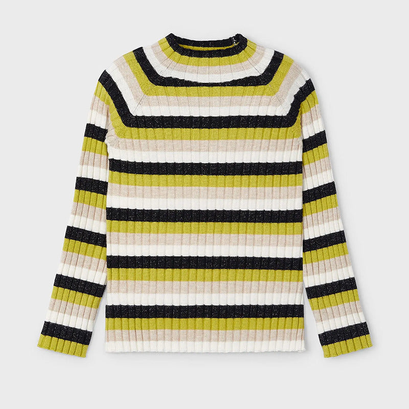 Blusa Cómoda Casual Para Niña Mod.4062 Marca Mayoral® Citronela Rayas 4 Años