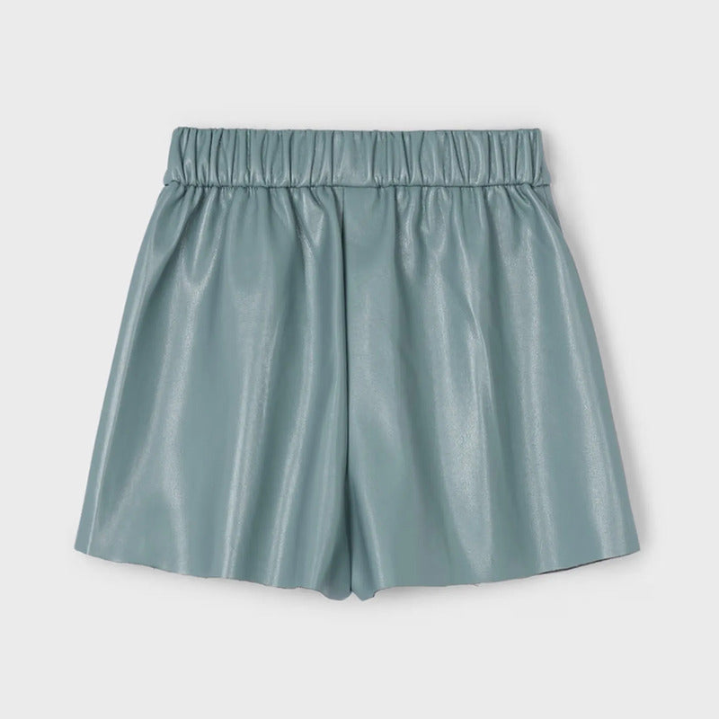 Short Polipiel Casual Para Niña Mod.4223 Marca Mayoral® Salvia Lisa 6 Años