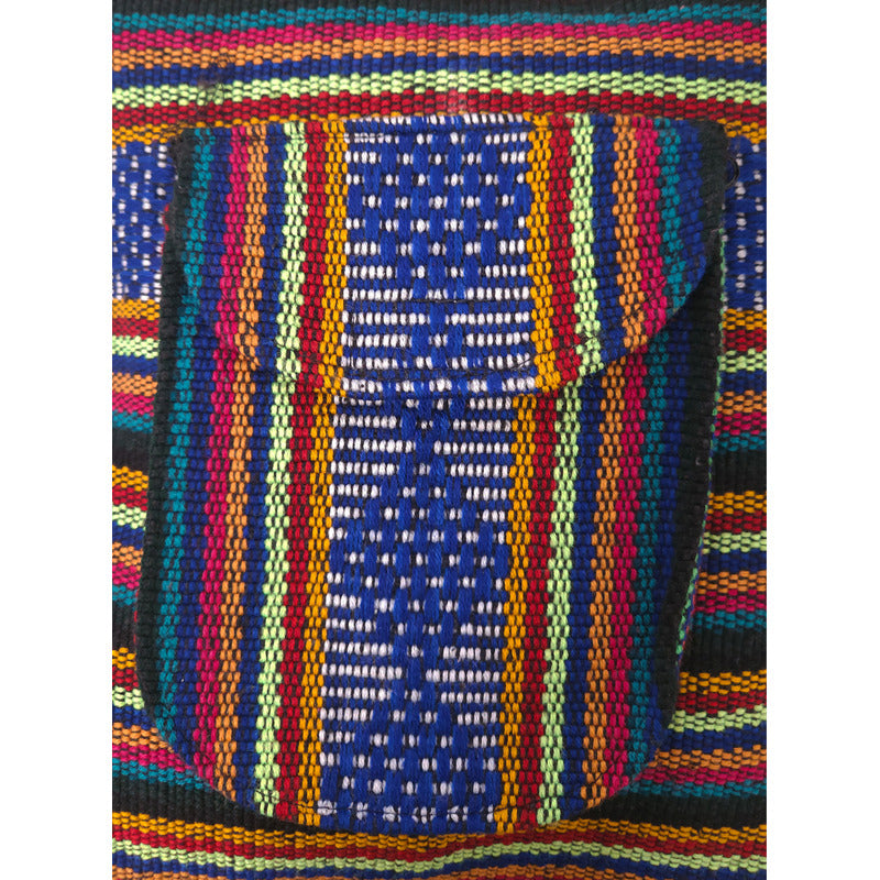 Mochila Artesanal Tejida Tipo Morral Con Bolsillo Frontal 10kg
