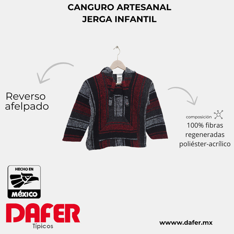 Sudadera Canguro Artesanal De Jerga Infantil