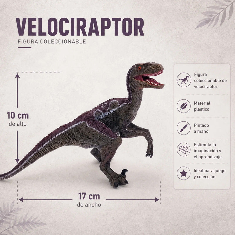 Figura Coleccionable Los Dinosaurios Velociraptor Papo®