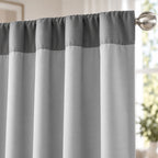 Set De Cortinas 2pz Cortas Viasoft 1.80mx1.18m Vianney® Gris