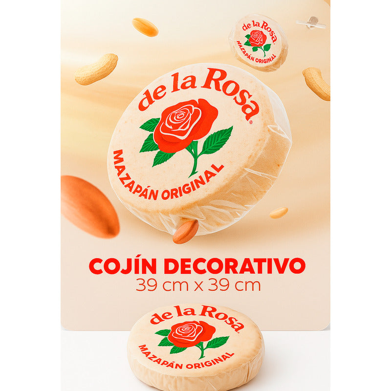 Cojín De Mazapán Ultra Suave Decorativo Mod.dfr Providencia® Multicolor Mazapán