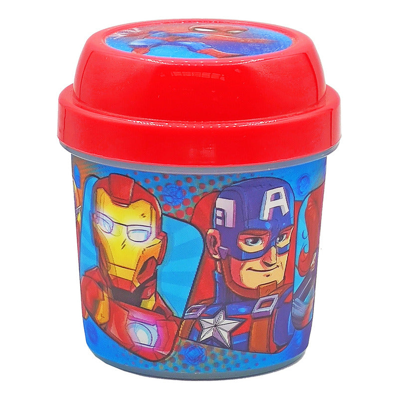 Topper Recipiente 11 Cm Para Comida Diseño Lenticular Niños