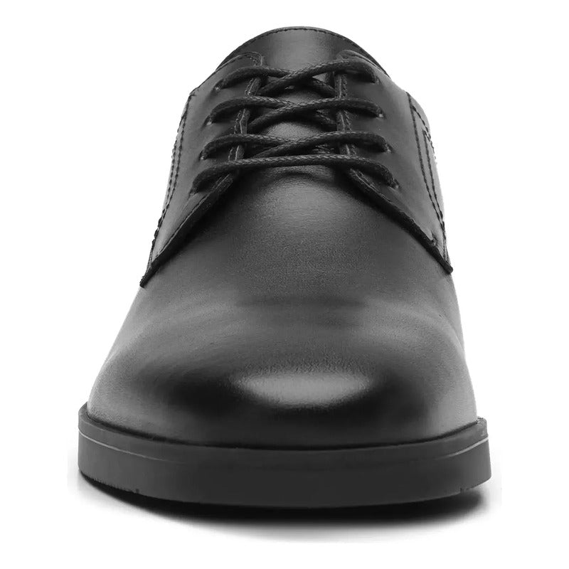 Zapato Derby Hombre Piel Semiformal Confort M.423201 Flexi® Negro Lisa 28,5 Mx