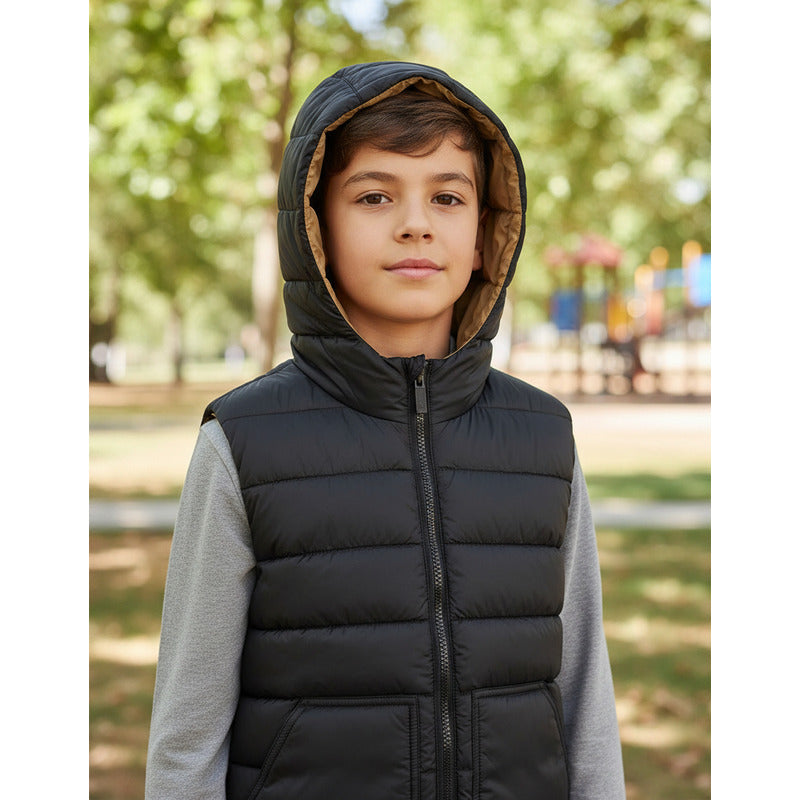 Chaleco Doble Vista Para Niño Mod.7367 Marca Mayoral® Negro 12 Años
