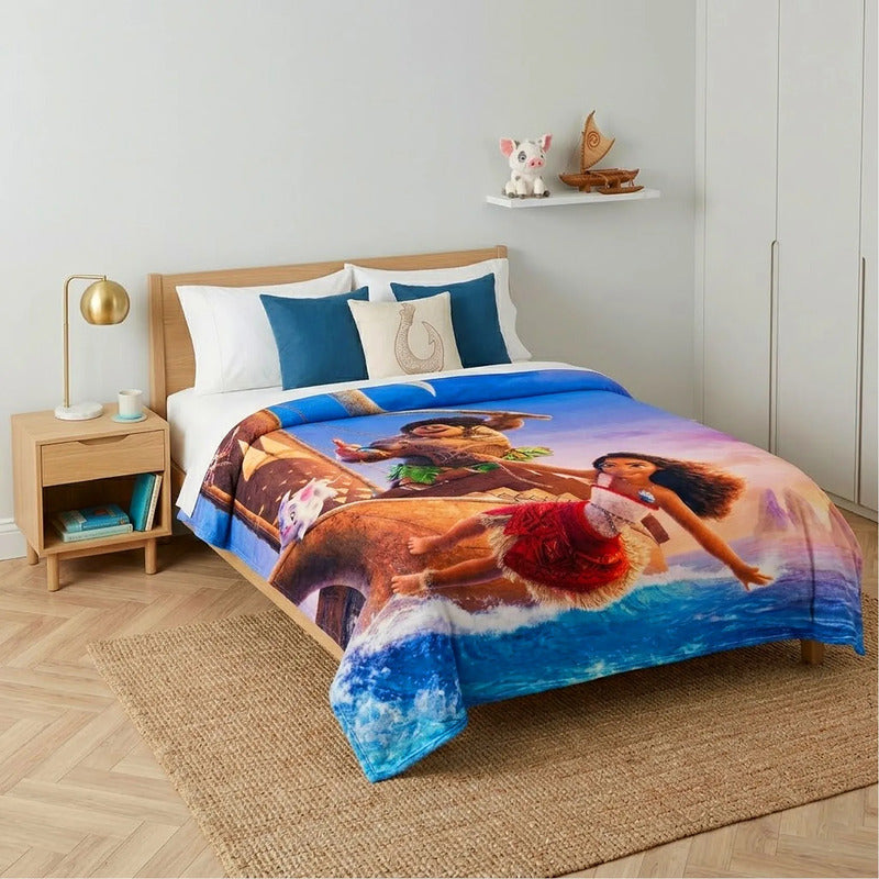 Cobertor Ligero Super Suave Matrimonial Diseños Providencia® Moana 850 G Multicolor