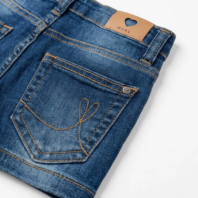 Short De Mezclilla Cintura Ajustable Para Niña 236 Mayoral® Medio Lisa 7 Años