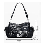 Bolso Bowling Efecto Piel 25waxpa6/2000 Marca Desigual® Negro Lisa Níquel