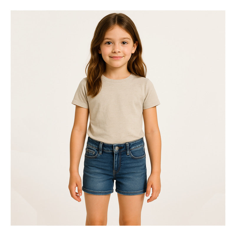 Short De Mezclilla Para Niña Mod.236 Marca Mayoral®