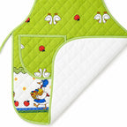 Mandil Delantal Ajustable Multiusos Repelente 65x50cm Verde Limón Patos