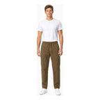 Pantalón Jogger Slim Fit Para Hombre Gjoggw Marca Bobois® Tabaco Lisa 33