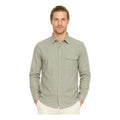 Camisa Lino Regular Fit Para Hombre Mod. Le2604 Roosevelt® Olivo Lisa G