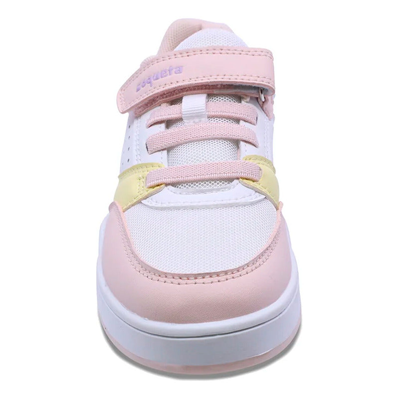 Tenis Para Niña Mod.203700-o Marca Coqueta Y Audaz® Multicolor Colores 21 Mx