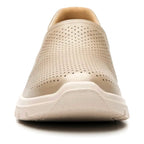 Zapato Mocasín Conford Para Mujer Mod.130210 Marca Flexi® Beige Perforasdo 26 Mx