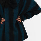 Suéter Poncho Canguro Artesanal Hoodie Acrilico Colores