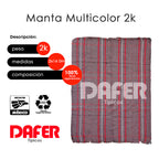 Cobija Mexicana Manta Multicolor Mod.2k Económica