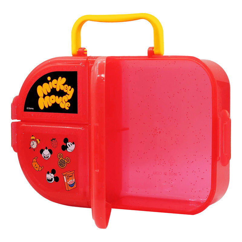 Lonchera Escolar Infantil 3 Divisiones Diseños Animados