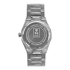 Reloj Nivada Executive Caballero Acero Blanco Indice Plateado Blanco