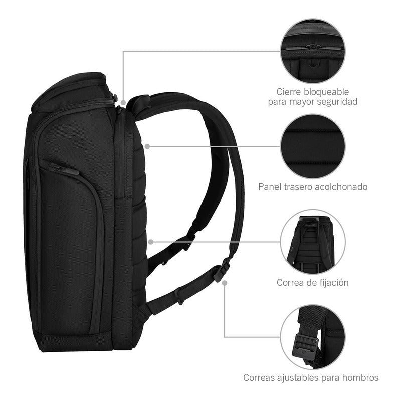 Victorinox Mochila Altmont Professional Fliptop Para Laptop Color Negro