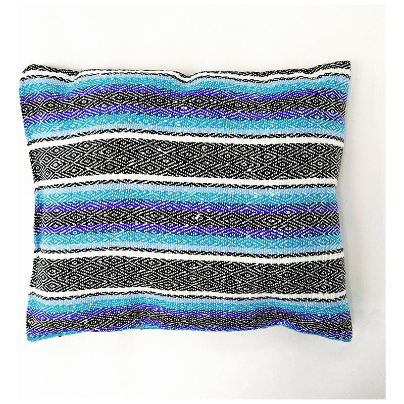 Frazada De Viaje Artesanal Con Almohada Set De Descanso
