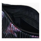 Bolso Mediano Con Textura Para Mujer 26saxpal/2000 Desigual® Negro Floreado Níquel Rojo