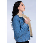 Chamarra Borrega De Mezclilla Para Mujer Marca Oggi®
