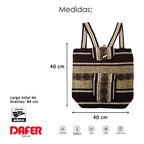 Mochila Artesanal Tejida Tipo Morral Con Bolsillo Frontal 10kg
