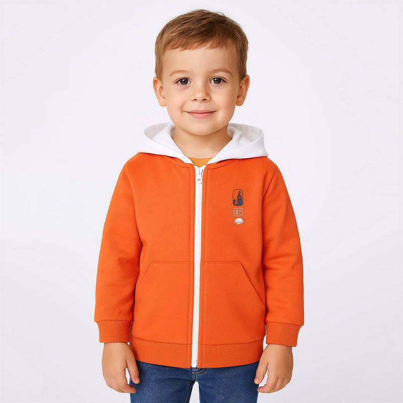 Sudadera Casual Para Niño Mod.3456 Marca Mayoral® 4 Años Pomelo Lisa