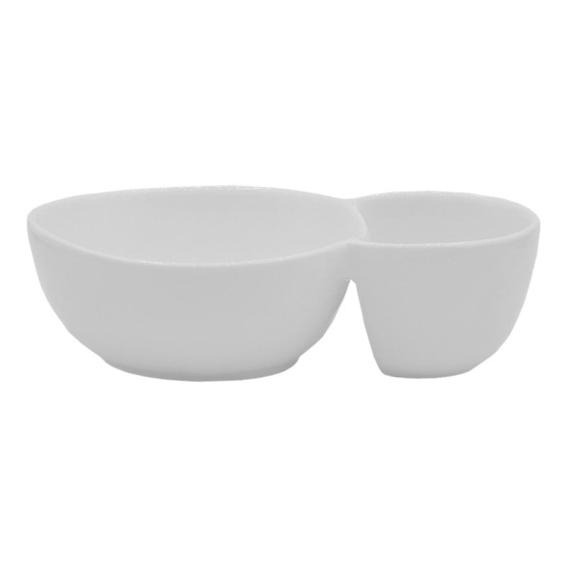 Botanero De Porcelana Con Base De Madera Marca Concepts® Blanco