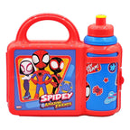 Lonchera Infantil De Plástico Con Botella Diseños Varios