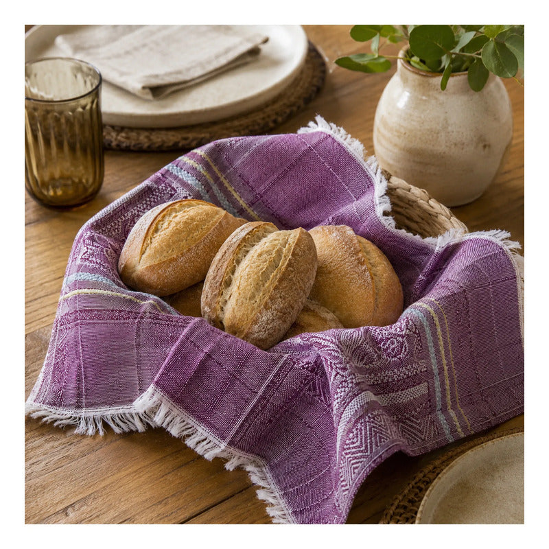 Servilleta De Cocina Multiusos Tejida 54 X 46cm Violeta Frutas