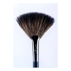 Brocha Abanico Marifer Yx1268 Maquillaje Profesional Negro Estuche