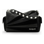 Bolso Patch Texturas Para Mujer Mod.24saxp75/2000 Desigual® Negro Lisa Níquel