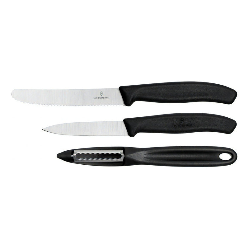 Juego De Cuchillos Y Pelador Mod.6.7113.31 Victorinox® Negro