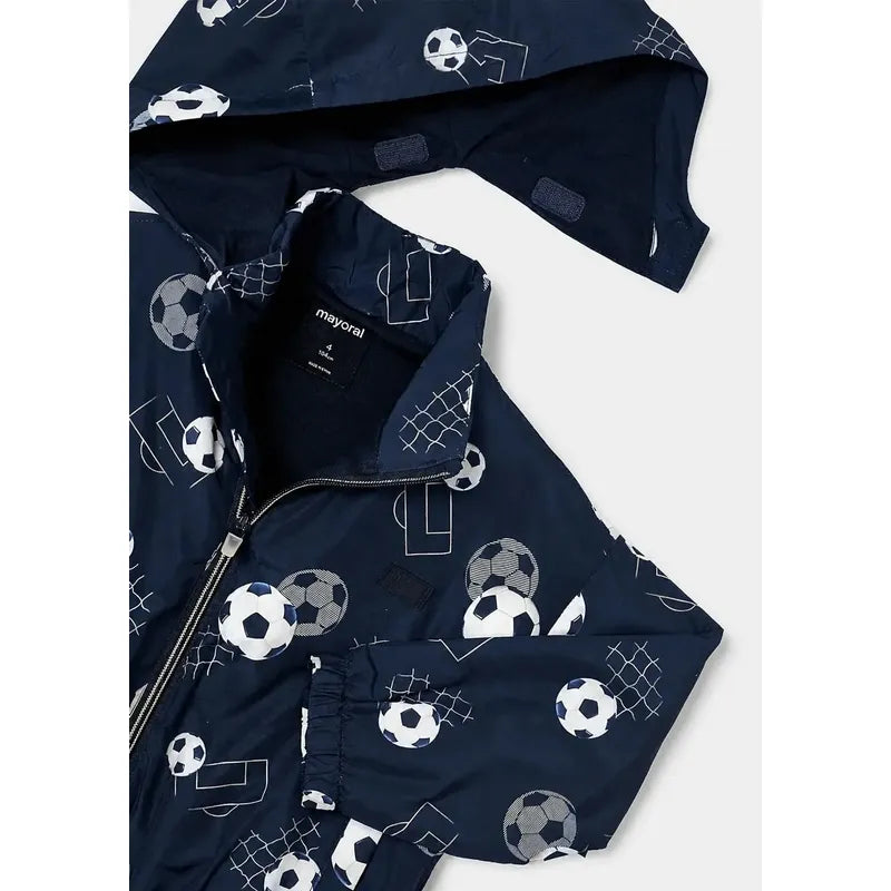 Chamarra Rompevientos Para Niño Mod.3446 Marca Mayoral® Marino 5 Años Balones