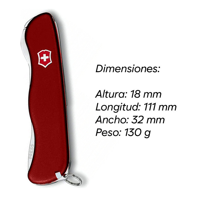 Navaja Multiuso Mod.0.8463 Trailmaster Marca Victorinox® Bordó