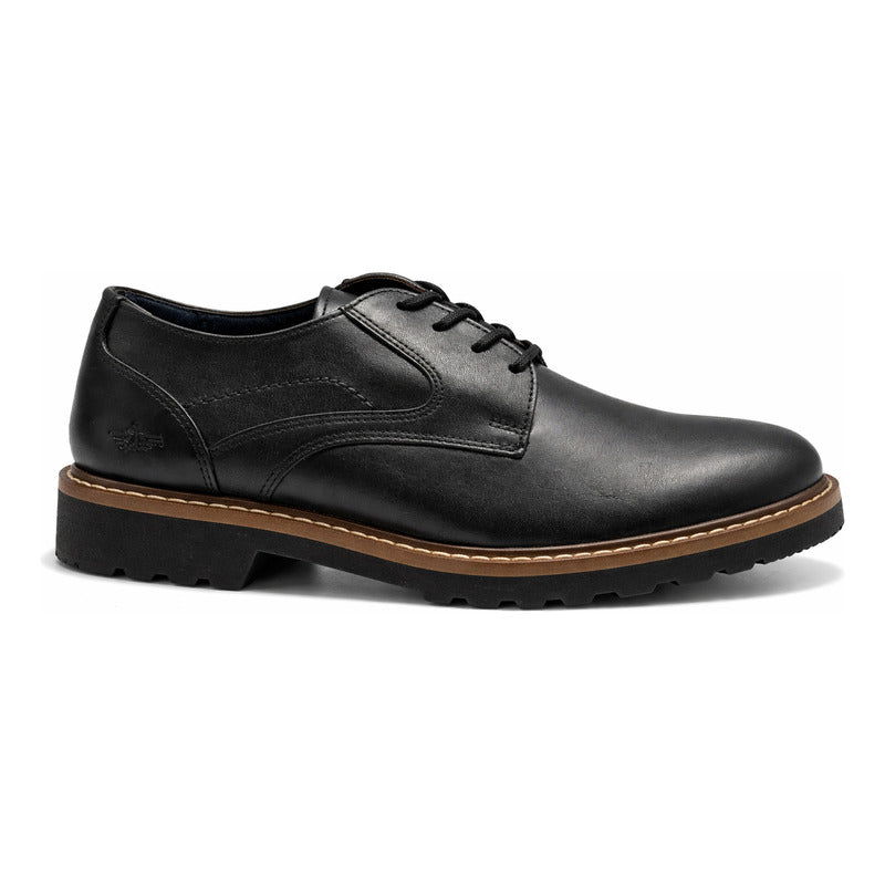 Zapato Formal Para Hombre Mod. D21257522 Marca Dockers® Negro Lisa 27 Mx