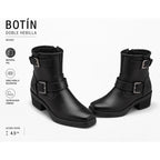 Botín Casual Sally Para Dama Mod. L1126182 Marca Levi's® Negro Lisa 24 Mx